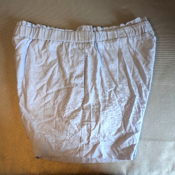 Banana Republic Light Blue High-Waisted Linen Shorts Size Medium M - Picture 2 of 4
